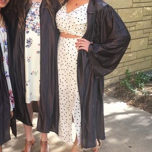 Lush Cut out dress summer polka dot